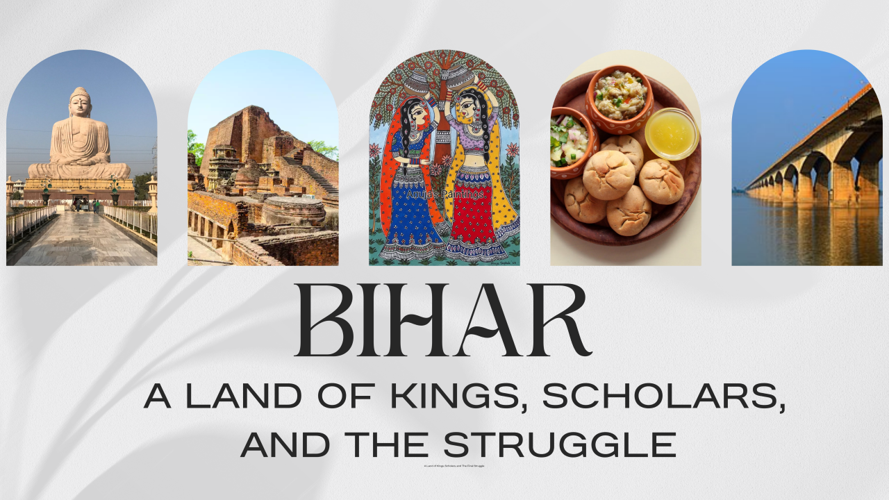 A traditional potter from Bihar at his wheel, representing the state's skilled artisans and people